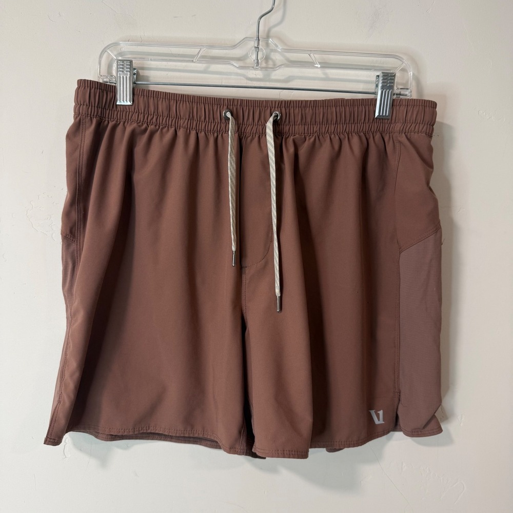 Vuori Men's Course Run Short Large Mauve 5" Lined Athletic V376 Running Trail